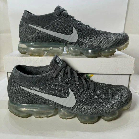 Nike Air Vapormax Flyknit Asphalt Grey Shoes 849558-002 Men’s Size 11.5